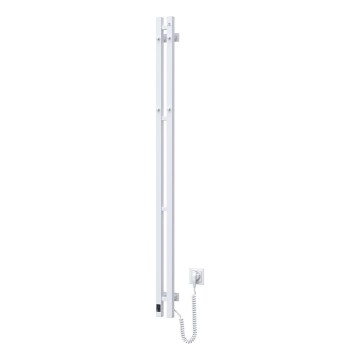 Vertaduro - Sèche-serviettes électrique avec thermostat VEO 106W/230V 150x9 cm IP44 blanc droit
