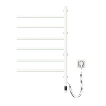 Vertaduro - Sèche-serviettes électrique pivotant avec thermostat ARA 105W/230V 80x49 cm IP44 blanc