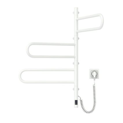 Vertaduro - Sèche-serviettes électrique pivotant avec thermostat ELA 120W/230V 80x49 cm IP44 blanc
