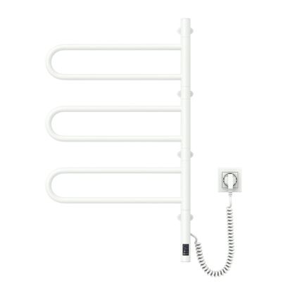 Vertaduro - Sèche-serviettes électrique pivotant avec thermostat ELA 120W/230V 80x49 cm IP44 blanc