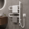 Vertaduro - Sèche-serviettes électrique pivotant avec thermostat ELA 60W/230V 65x49 cm IP44 blanc
