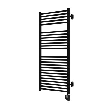 Vertaduro - Sèche-serviettes pour salle de bains avec thermostat MEG 600W 118x50 cm noir