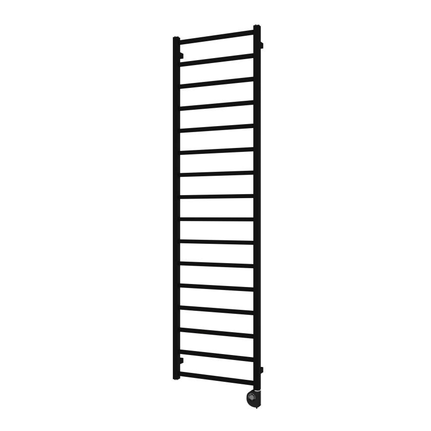 Vertaduro - Sèche-serviettes ZOE avec thermostat 400W 186x50 cm noir
