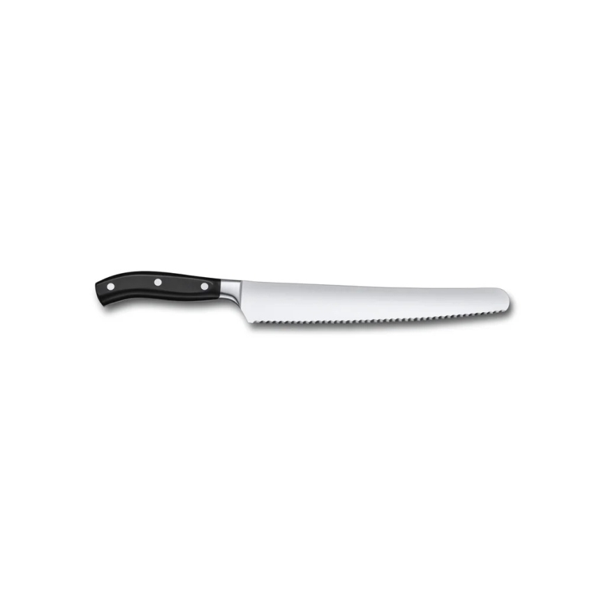 Victorinox - Couteau à pain de cuisine GRAND MAITRE, lame 26 cm, noir