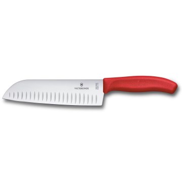 Victorinox - Couteau de cuisine Santoku SWISS CLASSIC 17 cm rouge