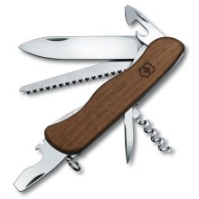 Victorinox - Couteau de poche multifonction 11,1 cm / 10 fonctions bois