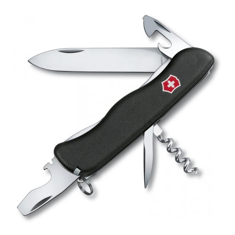 Set Couteau De Table Et Planche à Découper Victorinox Swiss Classic - 2 Pièces Noir, Lame Extra-tranchante 11 Cm
