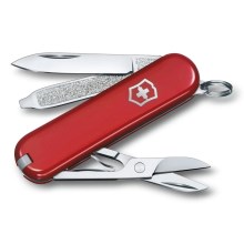 Victorinox - Couteau de poche multifonction 5,8 cm/7 fonctions rouge