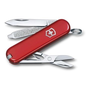 Victorinox - Couteau de poche multifonction 5,8 cm/7 fonctions rouge