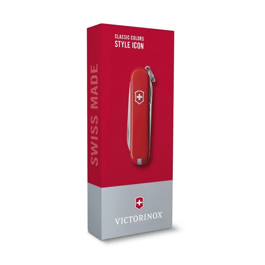 Victorinox - Couteau de poche multifonction 5,8 cm/7 fonctions rouge