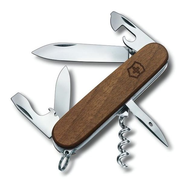 Victorinox - Couteau de poche multifonction 9,1 cm / 10 fonctions bois