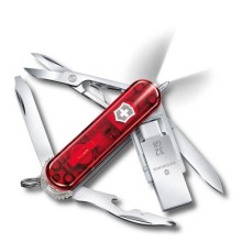 Victorinox - Couteau de poche multifonction avec clé usb 6 cm/11 fonctions rouge