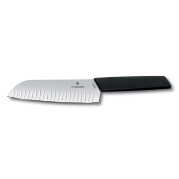 Victorinox - Couteau santoku de cuisine SWISS MODERN 17 cm noir