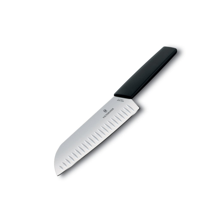 Victorinox - Couteau santoku de cuisine SWISS MODERN 17 cm noir