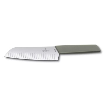 Victorinox - Couteau santoku de cuisine SWISS MODERN 17 cm vert