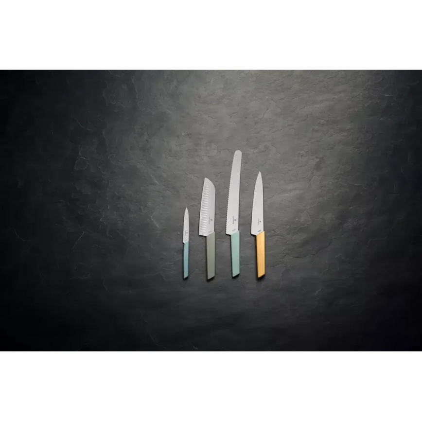 Victorinox - Couteau santoku de cuisine SWISS MODERN 17 cm vert