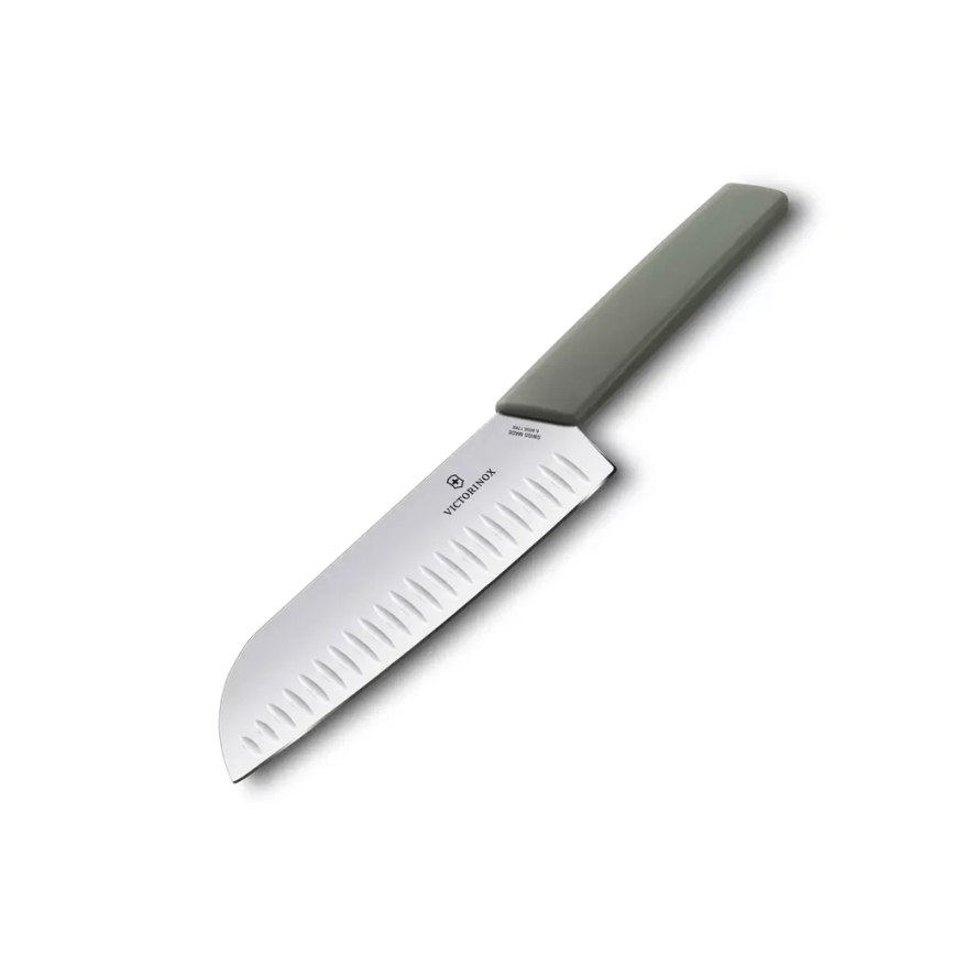Victorinox - Couteau santoku de cuisine SWISS MODERN 17 cm vert