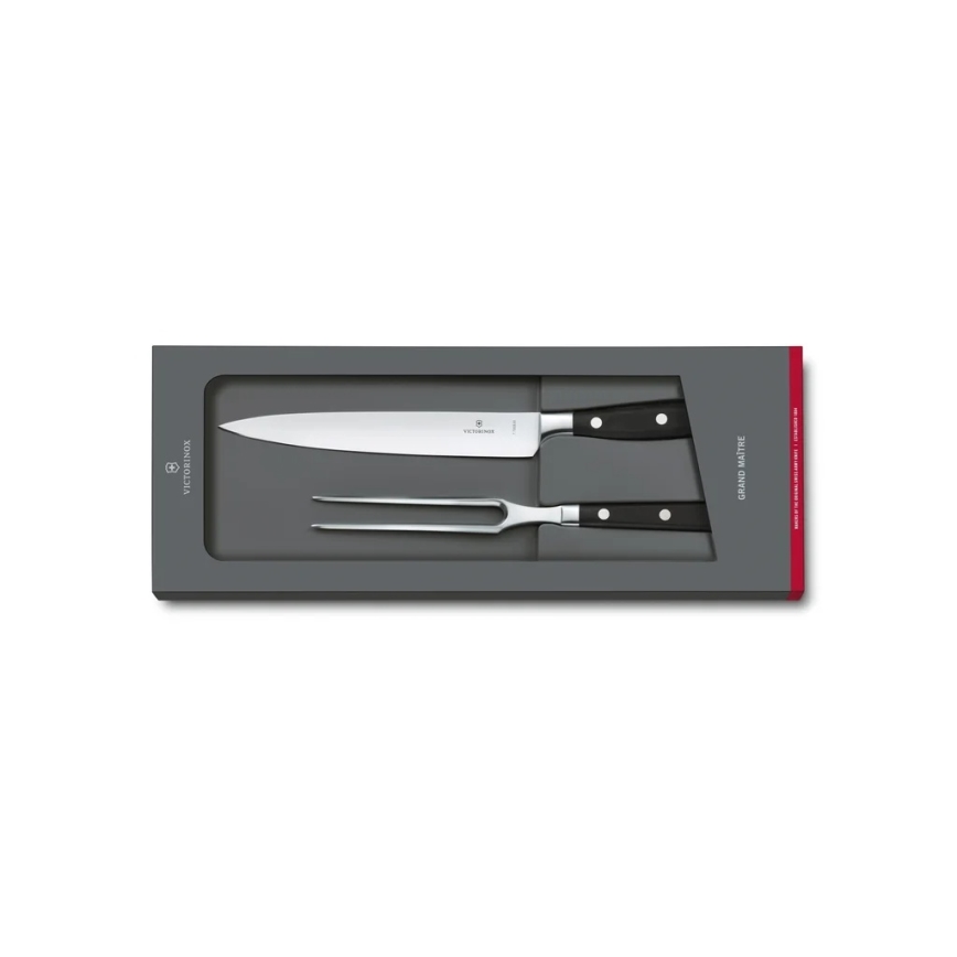 Victorinox - Ensemble à découper GRAND MAITRE, 2 pièces, noir