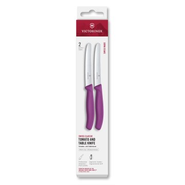 Victorinox - Ensemble de 2 couteaux à légumes SWISS CLASSIC 11 cm, violet
