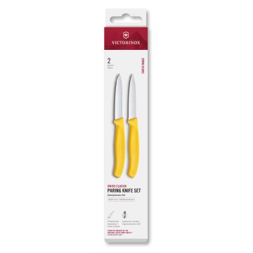 Victorinox - Ensemble de 2 couteaux à légumes SWISS CLASSIC 8 cm, jaune