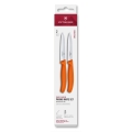 Victorinox - Ensemble de 2 couteaux à légumes SWISS CLASSIC, lame de 10 cm, orange