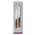 Victorinox - Ensemble de 2 couteaux à steak SWISS MODERN 12 cm, manches en noyer