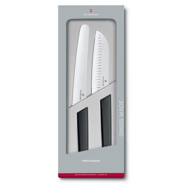 Victorinox - Ensemble de 2 couteaux de cuisine SWISS MODERN, noir