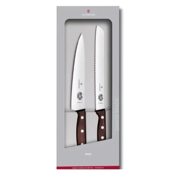 Victorinox - Ensemble de 2 couteaux de cuisine WOOD, manches en érable
