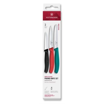 Victorinox - Ensemble de 3 couteaux à légumes SWISS CLASSIC, multicolores