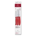 Victorinox - Ensemble de 3 couteaux à légumes SWISS CLASSIC, rouge