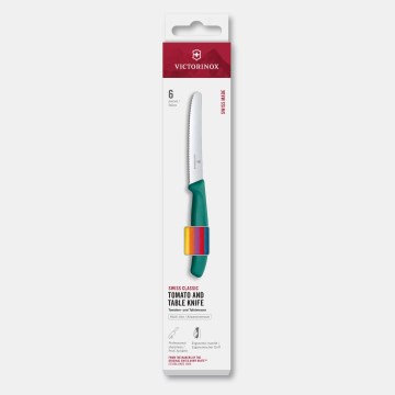 Victorinox - Ensemble de 6 couteaux à légumes SWISS CLASSIC, lames 11 cm, multicolore