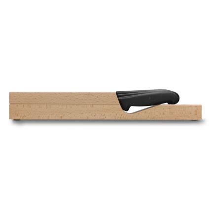 Victorinox - Ensemble de 6 couteaux de cuisine avec organiseur, hêtre/beige