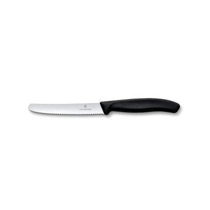 Victorinox - Ensemble de 6 couteaux de cuisine SWISS CLASSIC avec bloc de rangement, hêtre/beige