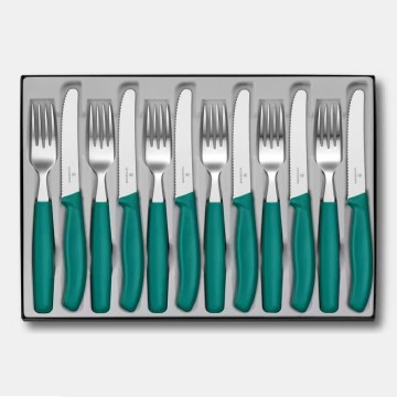 Victorinox - Ensemble de couverts SWISS CLASSIC 12 pièces turquoise