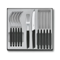 Victorinox - Ménagère SWISS MODERN 12 pièces noire