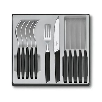 Victorinox - Ménagère SWISS MODERN 12 pièces noire
