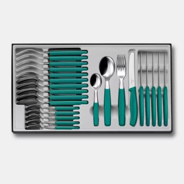Victorinox - Service de couverts SWISS CLASSIC 24 pièces, turquoise