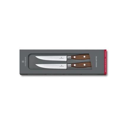Victorinox - Set de 2 couteaux à steak GRAND MAITRE 12 cm, érable