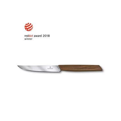 Victorinox - Set de 2 couteaux à steak SWISS MODERN 12 cm, manche en noyer