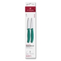 Victorinox - Set de couteaux à légumes SWISS CLASSIC 8 cm, 2 pièces, turquoise