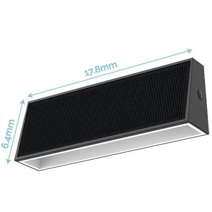 Viking - Applique murale solaire LED/1,3W/3,7V IP44 4000K 2000 mAh