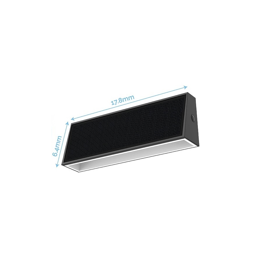 Viking - Applique murale solaire LED/1,3W/3,7V IP44 4000K 2000 mAh