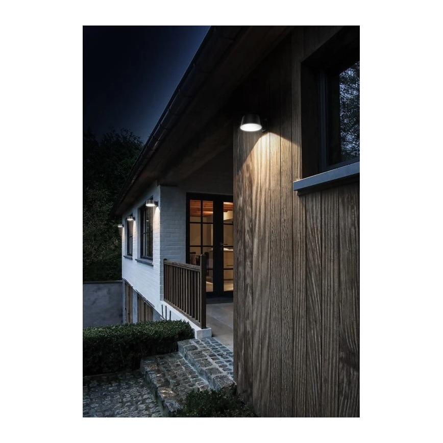 Viking - Applique murale solaire LED à intensité variable avec capteur LED/1W/3,7V IP44 4000K 2000 mAh