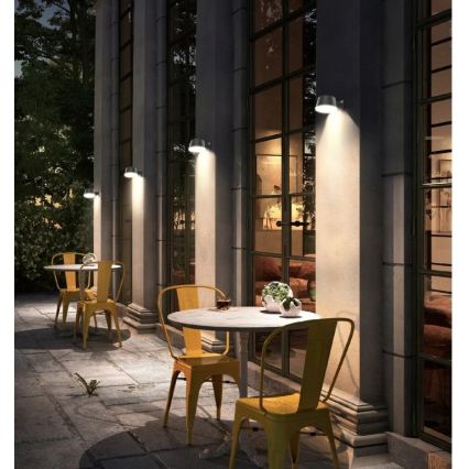 Viking - Applique murale solaire LED à intensité variable avec capteur LED/1W/3,7V IP44 4000K 2000 mAh