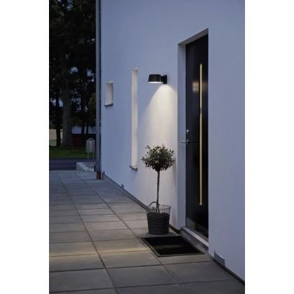 Viking - Applique murale solaire LED à intensité variable avec capteur LED/1W/3,7V IP44 4000K 2000 mAh
