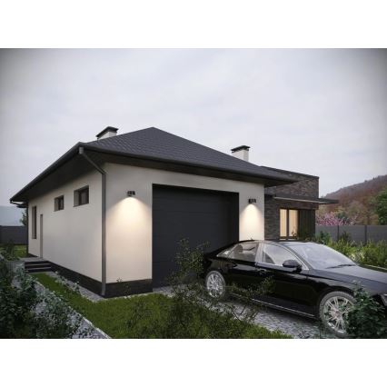 Viking - Applique murale solaire LED à intensité variable avec capteur LED/1W/3,7V IP44 4000K 2000 mAh