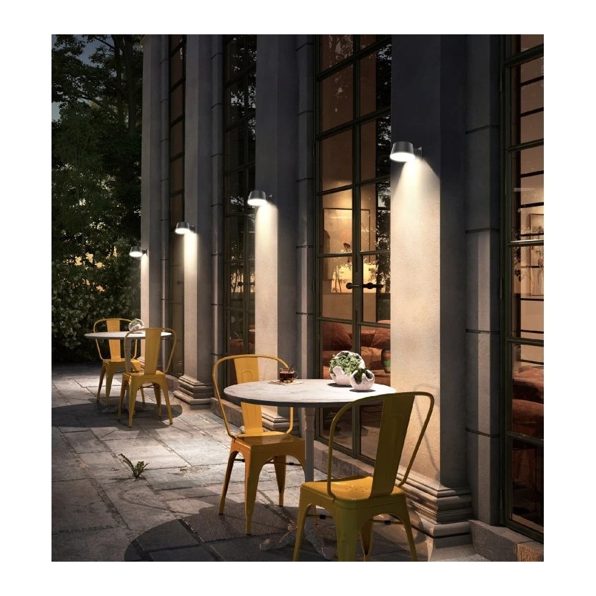 Viking - Applique murale solaire dimmable avec capteur LED/1W/3,7V IP44 4000K 2000 mAh