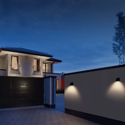 Viking - Applique murale solaire LED à intensité variable avec capteur LED/2W/3,7V IP54 4000K 2000 mAh