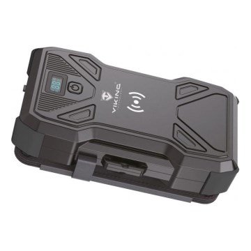 Viking - Batterie externe avec lampe LED, charge sans fil et panneau solaire Power Delivery 22,5W/30000 mAh