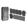 Viking - Batterie externe avec lampe torche LED intégrée, recharge sans fil et panneau solaire, Power Delivery 22,5 W / 20 000 mAh